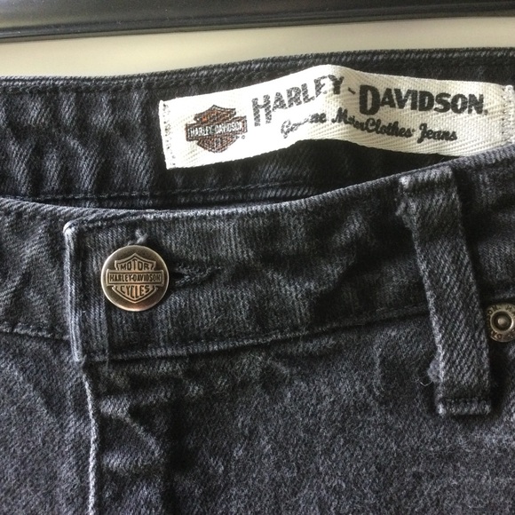 Harley Davidson Black Bootcut Jeans - Picture 4 of 7